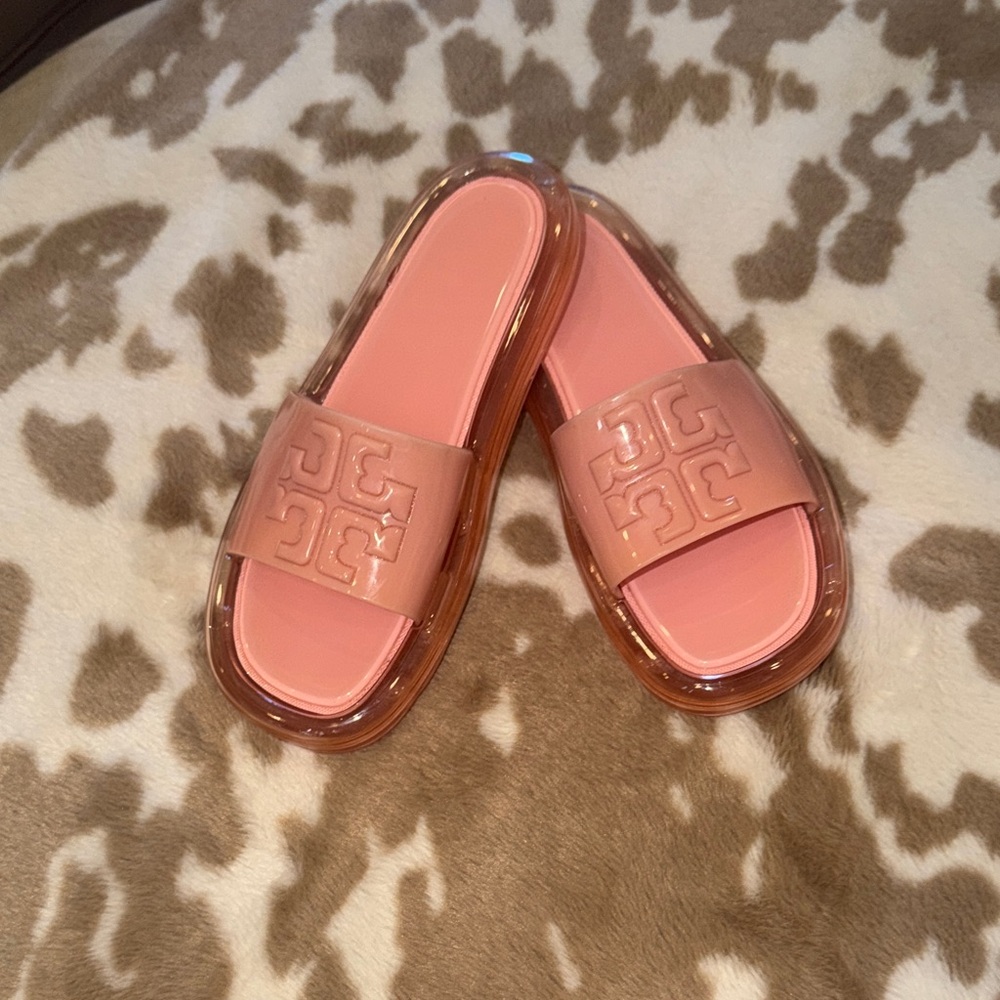 Tory Burch Pink Slide Sandals